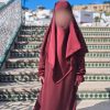 Ensemble abaya + khimar Perle & Dentelle