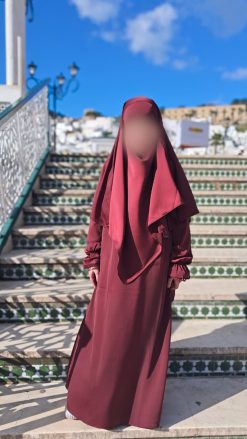Ensemble abaya + khimar Perle & Dentelle